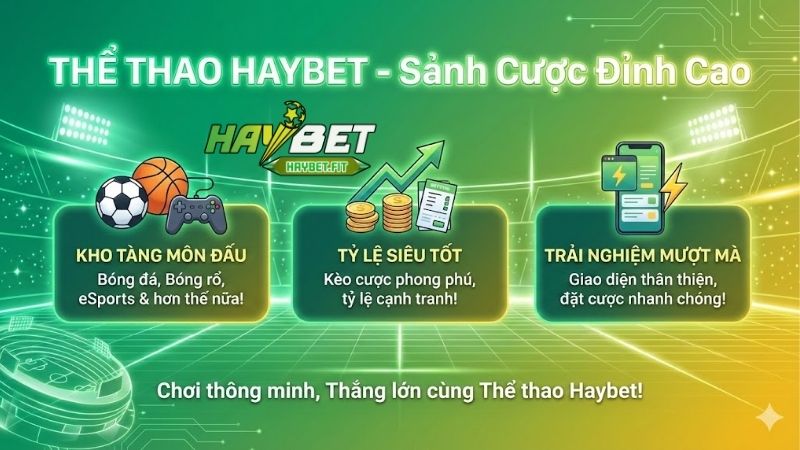 Thể thao Haybet - Đa dạng bộ môn và tỷ lệ kèo hấp dẫn 1 the-thao-haybet-da-dang-bo-mon-va-ty-le-keo-hap-dan
